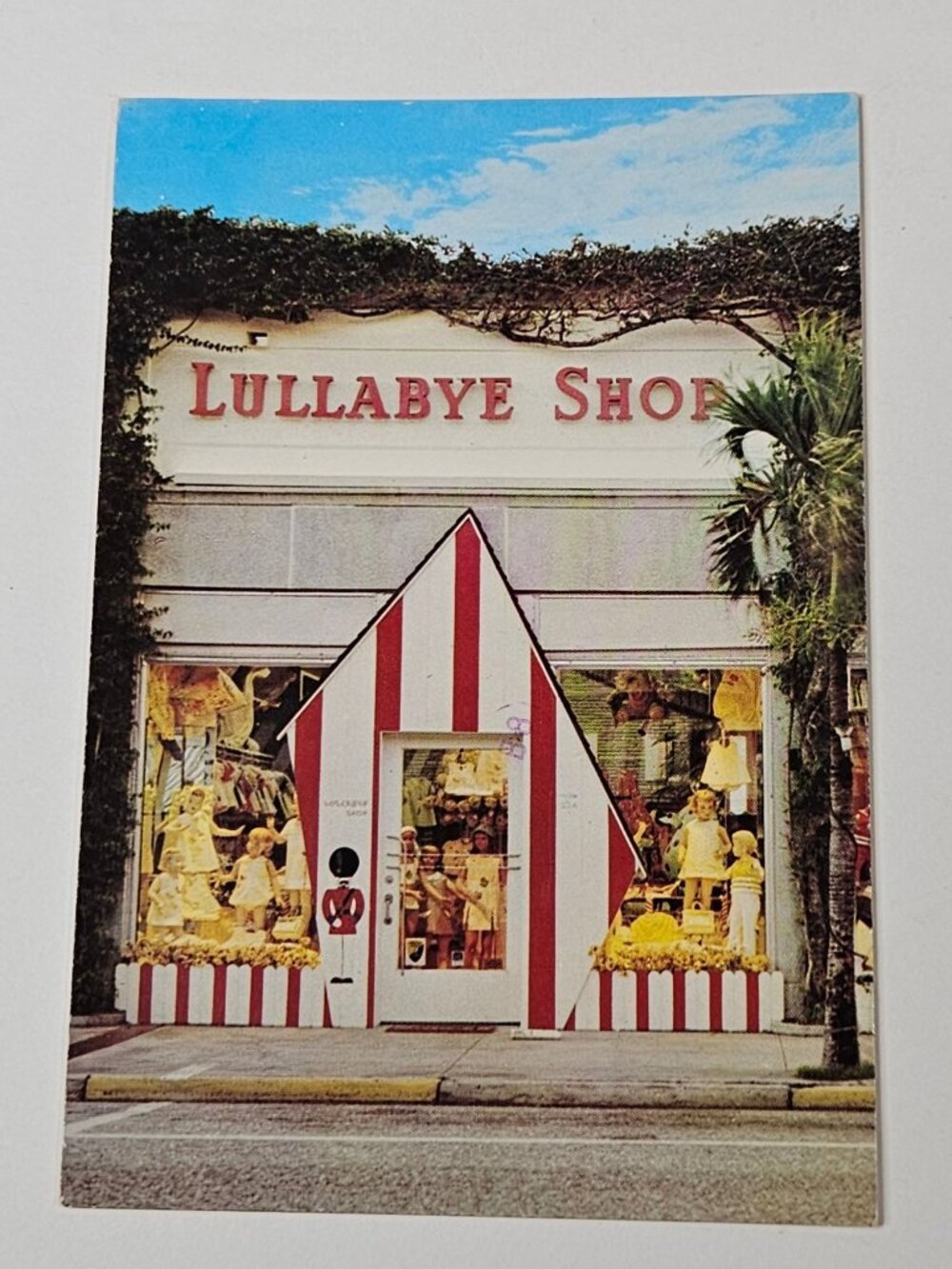 Evelyn's and Harold Anderson's Lullabye Shop Palm Beach FL Postcard